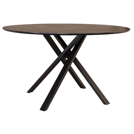 Eettafel Ronsi Antoinette rond 140cm zwart MDF