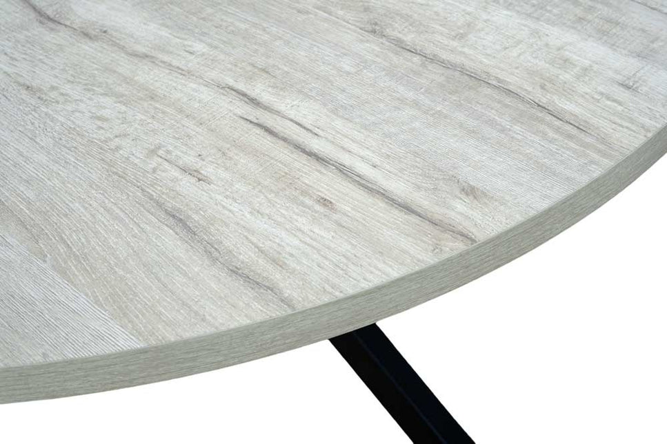 Eettafel rond melamine 150cm Sanne grijs ronde tafel