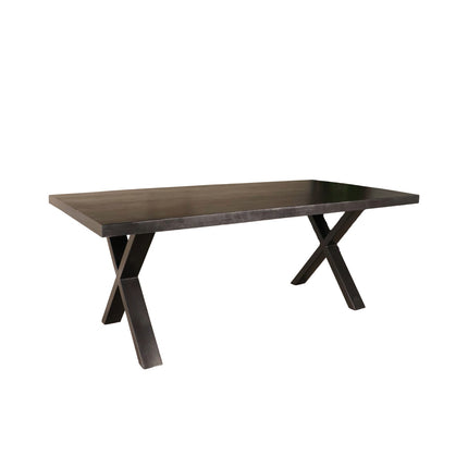 Eettafel Xavier rechthoekig 200cm zwart mangohout