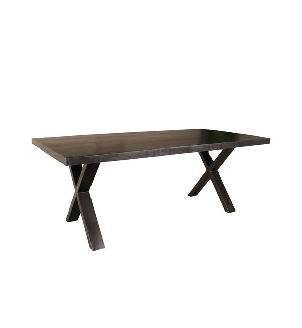 Eettafel Xavier rechthoekig 200cm zwart mangohout