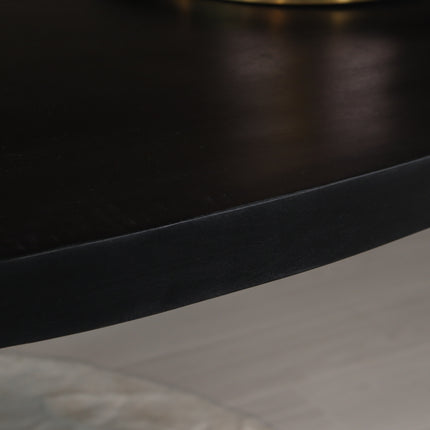 Eettafel James ovaal 200cm zwart mangohout