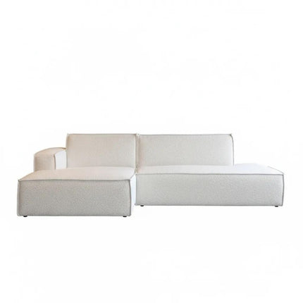 Hoekbank Enzo beige polyester 280cm links