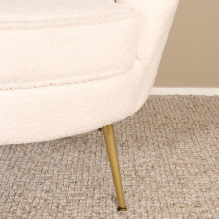 Fauteuil Belle wit teddy