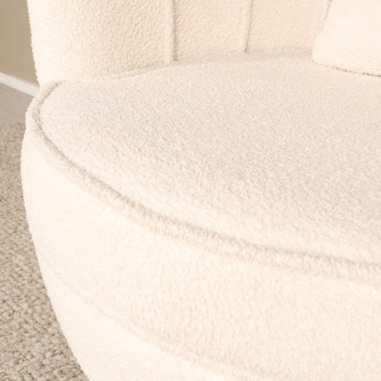 Fauteuil Belle wit teddy