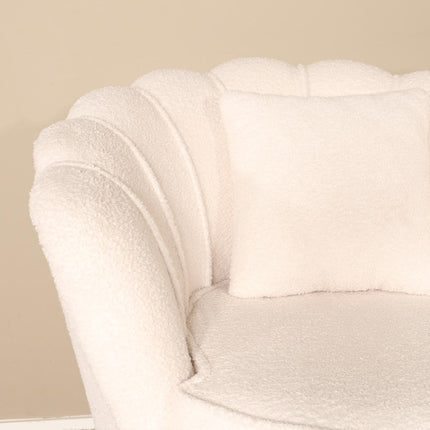 Fauteuil Belle wit teddy