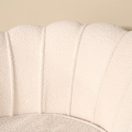 Fauteuil Belle wit teddy