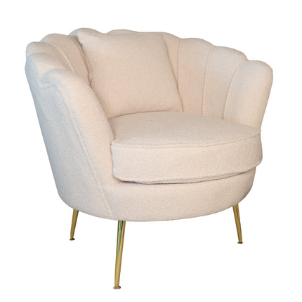 Fauteuil Belle wit teddy