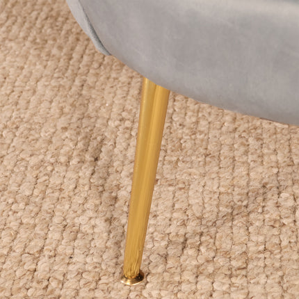 Fauteuil Belle lichtblauw velvet