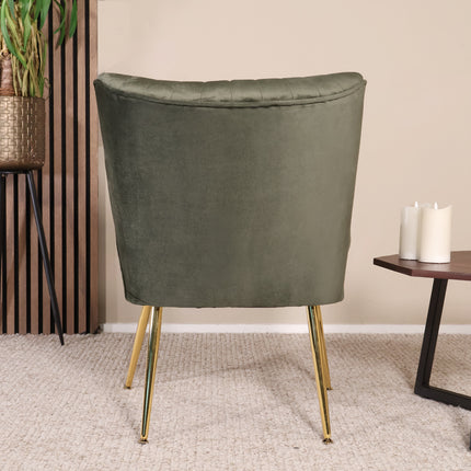 Fauteuil Rilaan donkergroen velvet