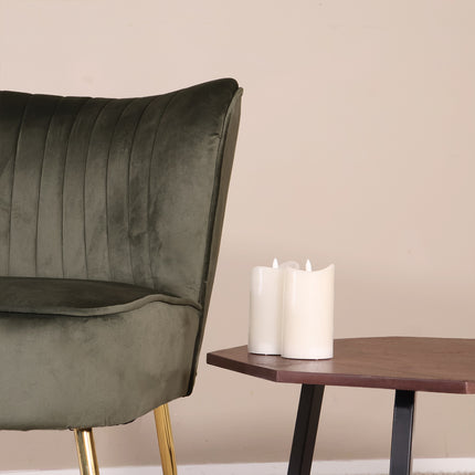 Fauteuil Rilaan donkergroen velvet