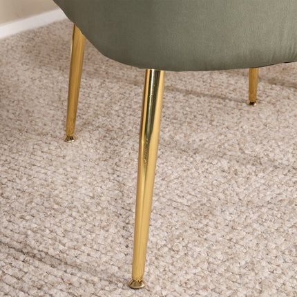 Fauteuil Rilaan donkergroen velvet