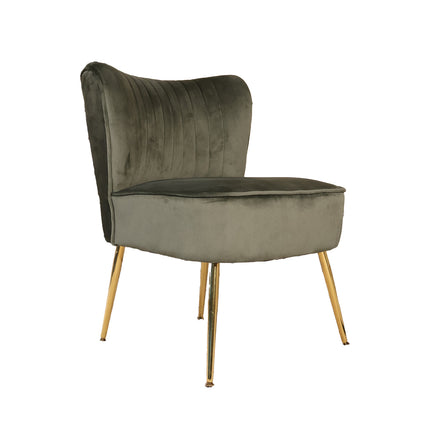 Fauteuil Rilaan donkergroen velvet