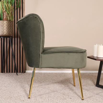 Fauteuil Rilaan donkergroen velvet