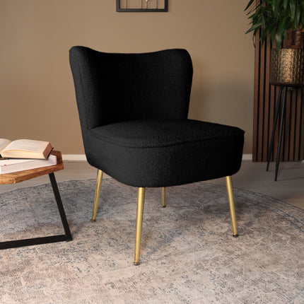 Fauteuil Teddy zwart