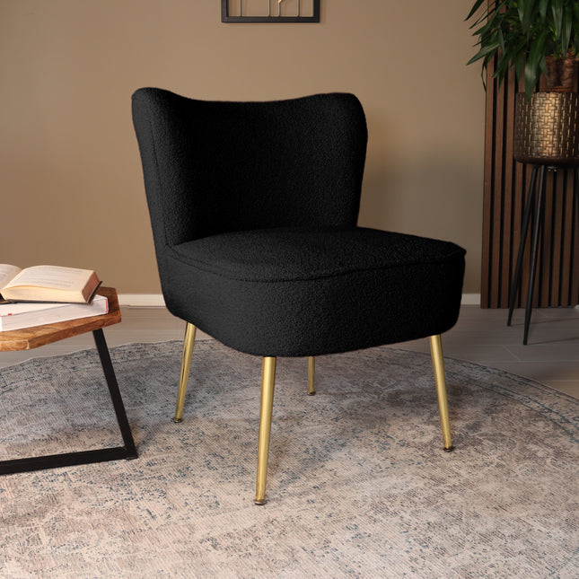 Fauteuil Teddy zwart