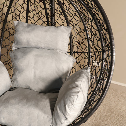 Ei hangstoel zwart Roundabout