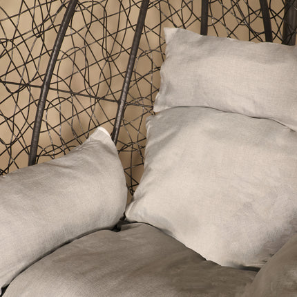 Ei hangstoel zwart Roundabout