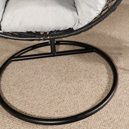 Ei hangstoel zwart Roundabout