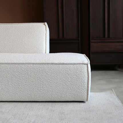 Hoekbank Enzo naturel polyester 280cm links