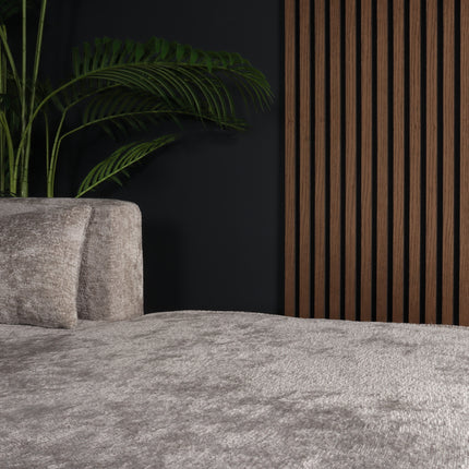 Hoekbank Lizza grijs chenille 270cm links en rechts