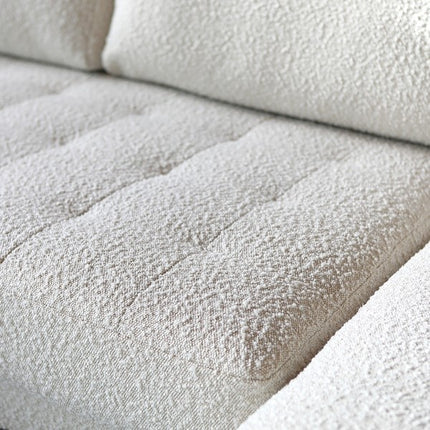 Hoekbank Oreo naturel polyester 275cm rechts