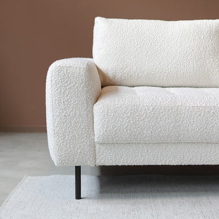 Hoekbank Oreo naturel polyester 275cm rechts