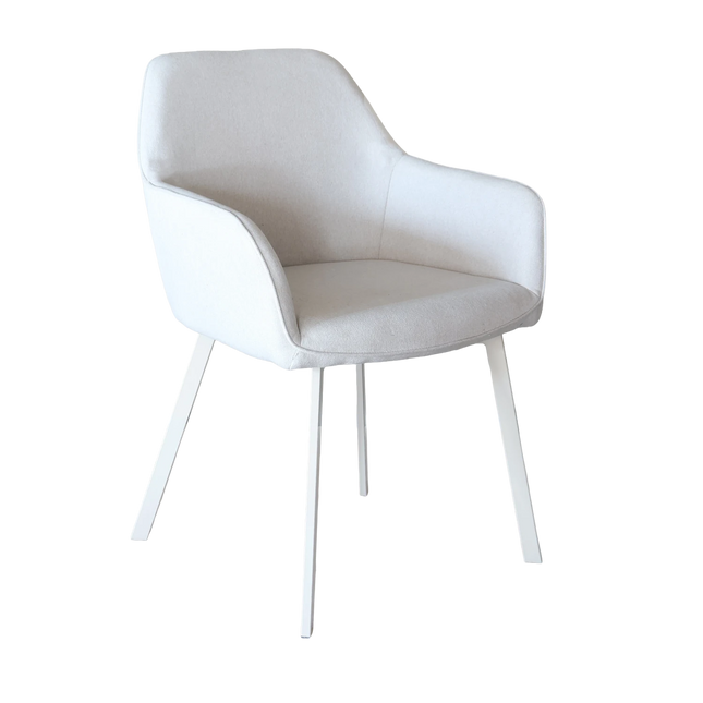 Eetkamerstoel beige stof Maris