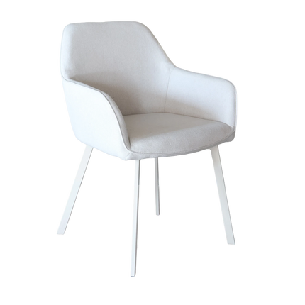 Eetkamerstoel beige stof Maris