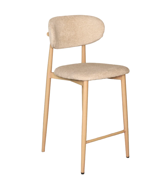 SET DEAL 2 stuks: Barkruk Japandi bruin Reika lichtbruin