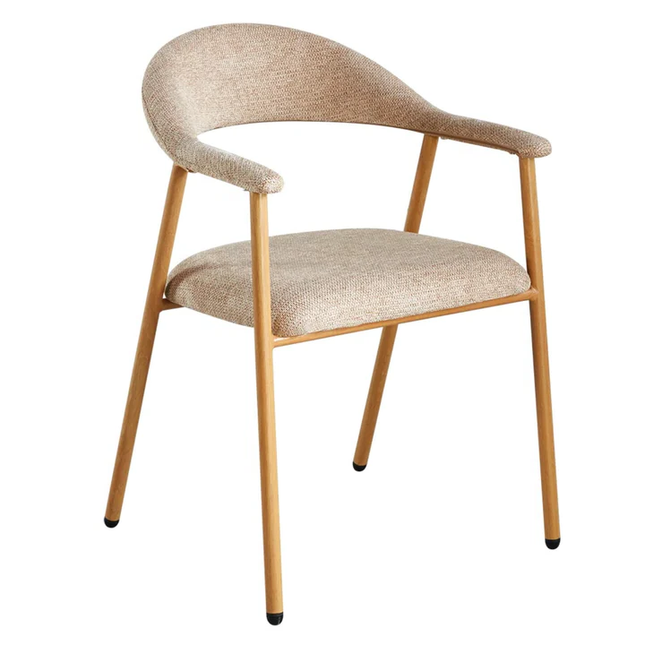 SET DEAL 4 stuks: Eetkamerstoel Japandi bruin Mika lichtbruin