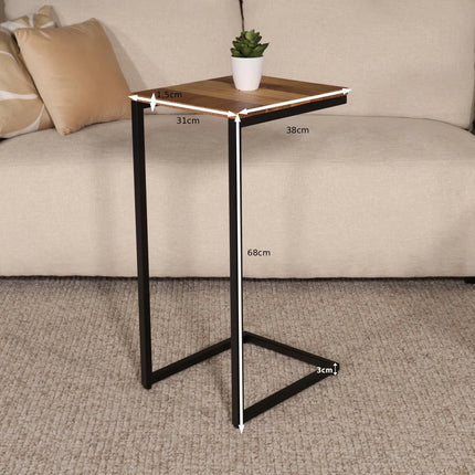 Bijzettafel Jerry 70cm lichtbruin mangohout