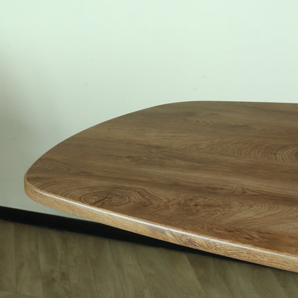 Eettafel Deens ovaal 240cm bruin Hero ovale eettafel