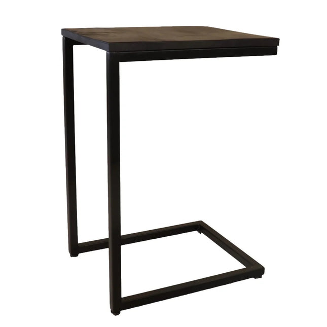 Bijzettafel Jerry 55cm zwart mangohout