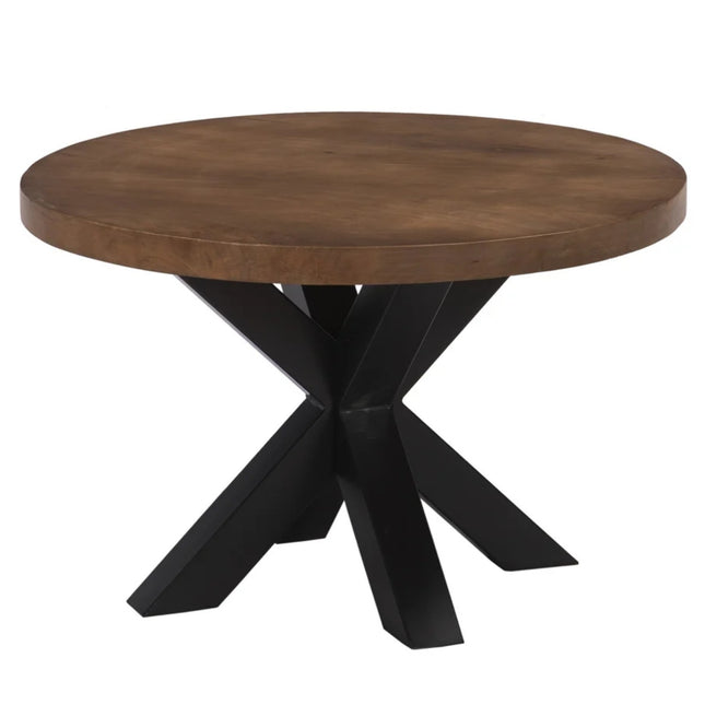 Salontafel rond walnoot mangohout 70cm Jesse