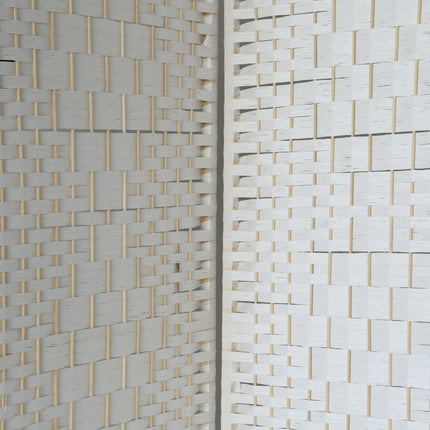 Kamerscherm Flora wit 300cm