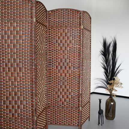 Kamerscherm Rosa zwart rood 200cm