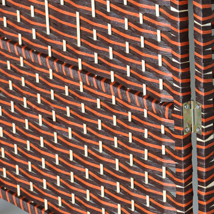 Kamerscherm Rosa zwart rood 200cm