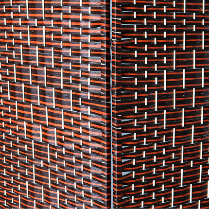 Kamerscherm Rosa zwart rood 200cm