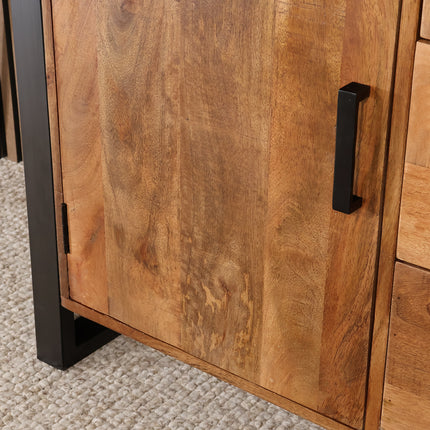 Mangohout kast 150cm bruin Dex