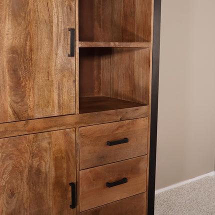 Mangohout kast 150cm bruin Dex