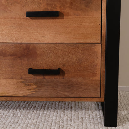 Mangohout kast 150cm bruin Dex