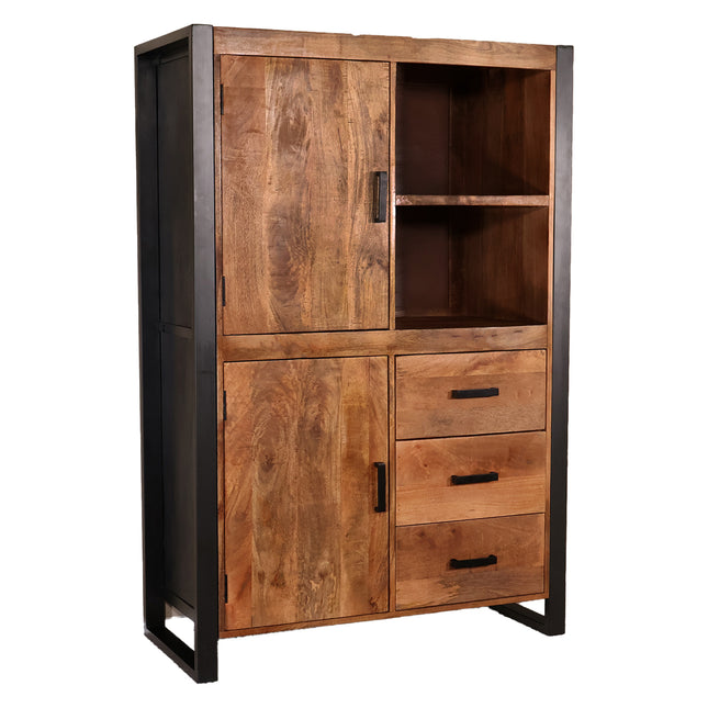 Mangohout kast 150cm bruin Dex