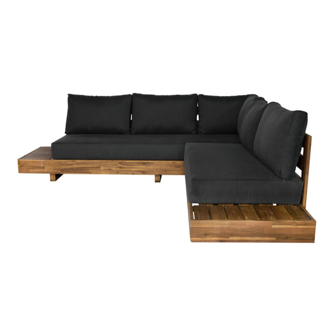 Loungebank tuin Charlie antraciet acaciahout 230cm