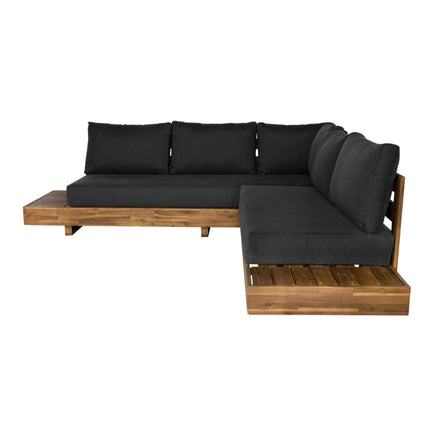 Loungebank tuin Charlie antraciet acaciahout 230cm