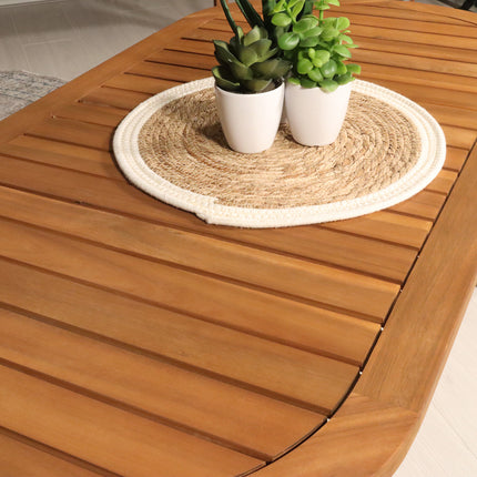 Loungetafel ovaal acaciahout Sansa ovale tuintafel