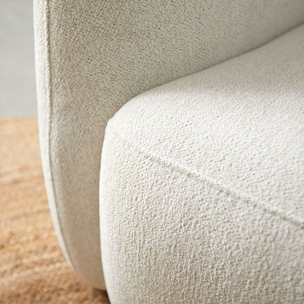 Hoekbank Cloud crème beige loungebank 285cm polyester bankstel rechts