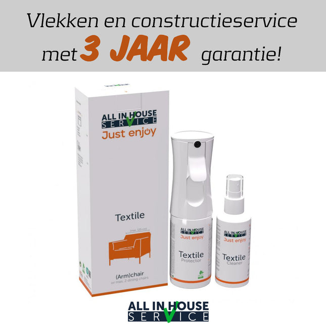 Vlek- & constructieservice - 3 jaar garantie op een bankstel XL