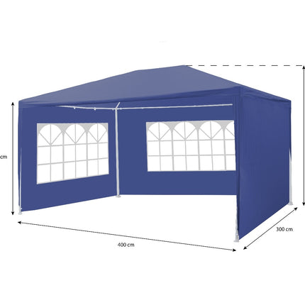 Partytent donkerblauw 3x4m budget