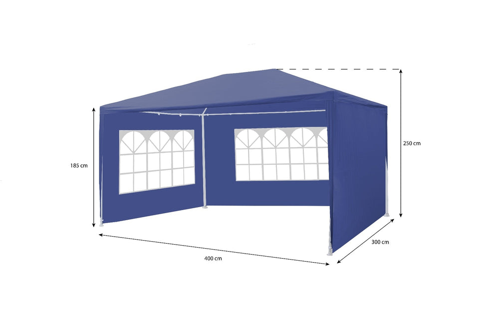 Partytent donkerblauw 3x4m budget