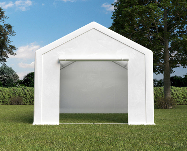 Partytent wit pvc met grondframe 3x4m